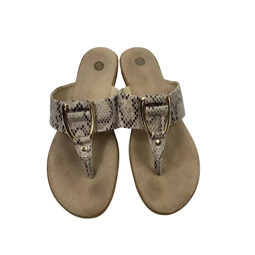 DB Established 1962 Women's Snake Print Sandals - Picture 2 of 6